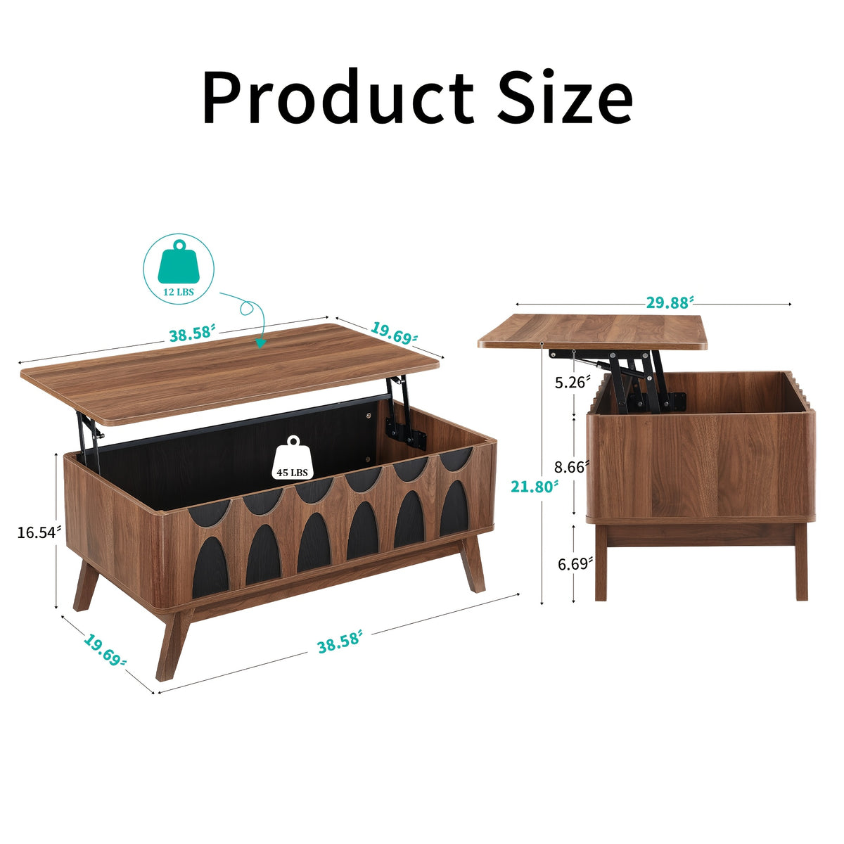 coffee table lift top coffee table hidden compartment   - Temu
