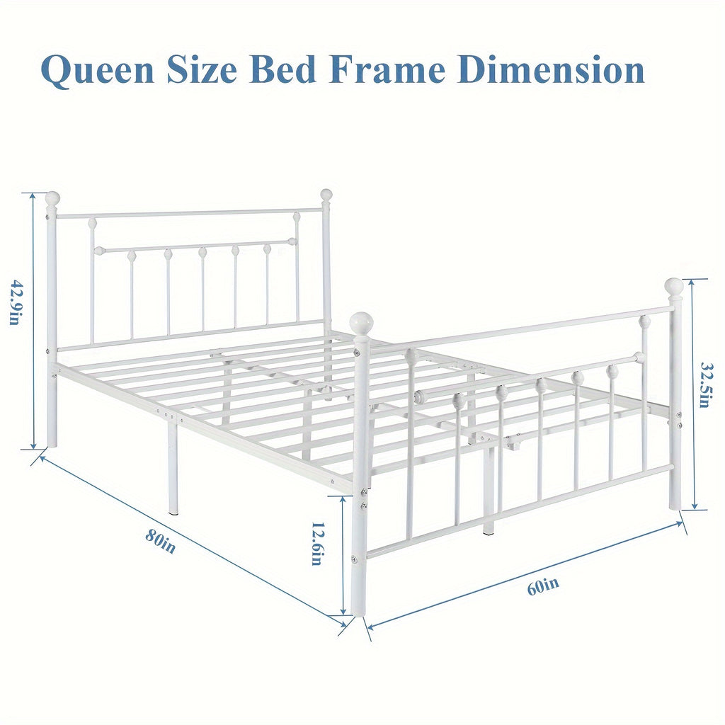 metal platform bed frame queen bed frame   spring - Temu