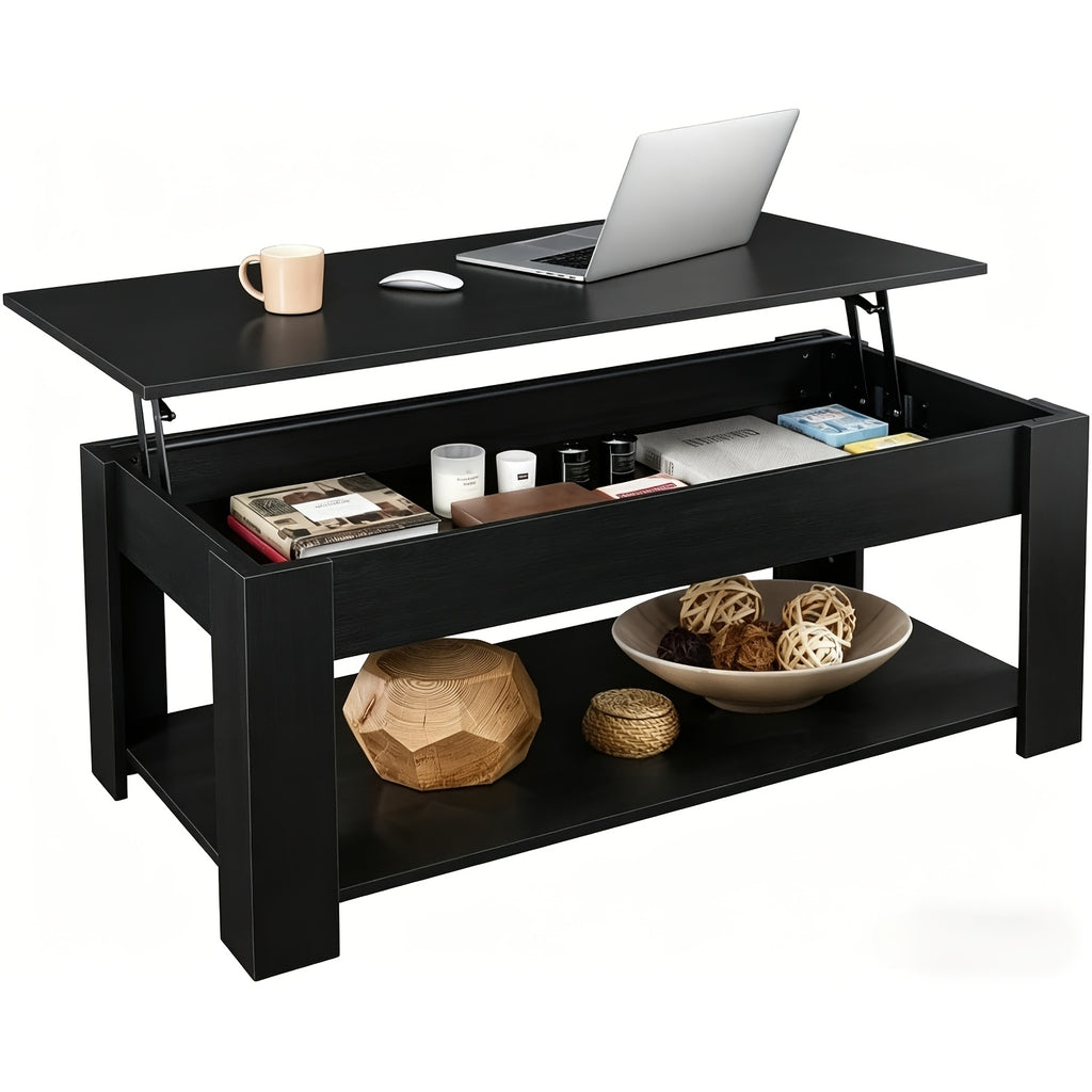 41 lift top coffee table hidden storage compartment rising - Temu