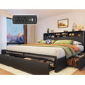 queen king size bed   storage large drawers forbedroom - Temu