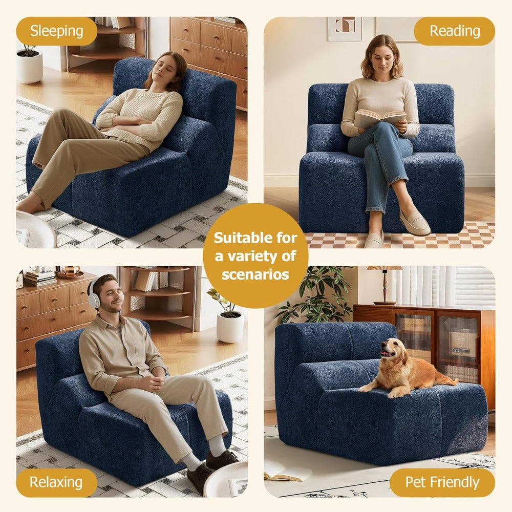 36 61 inch wide oversized single person compression sofa - Temu