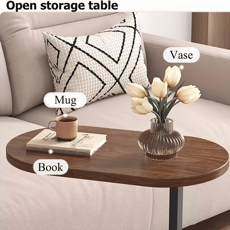 elegant side table a sturdy metal frame compact coffee table - Temu