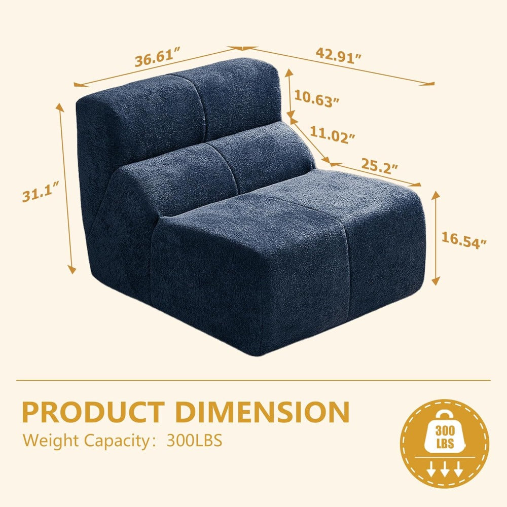 36 61 inch wide oversized single person compression sofa - Temu