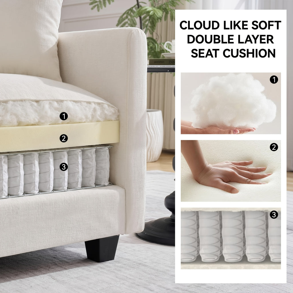 30 cloud single couch 1 seater modern accent chair throw - Temu