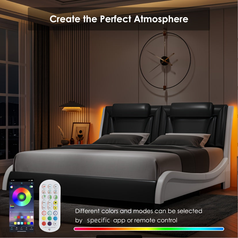 upholstered bed frame   in full queen king sizes - Temu