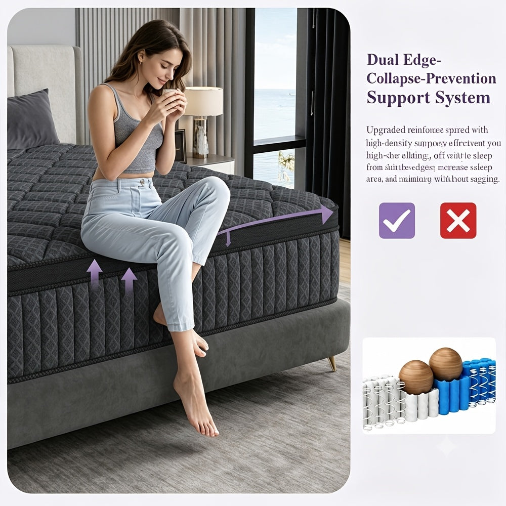 10 12 14 gel memory foam     twin - Temu
