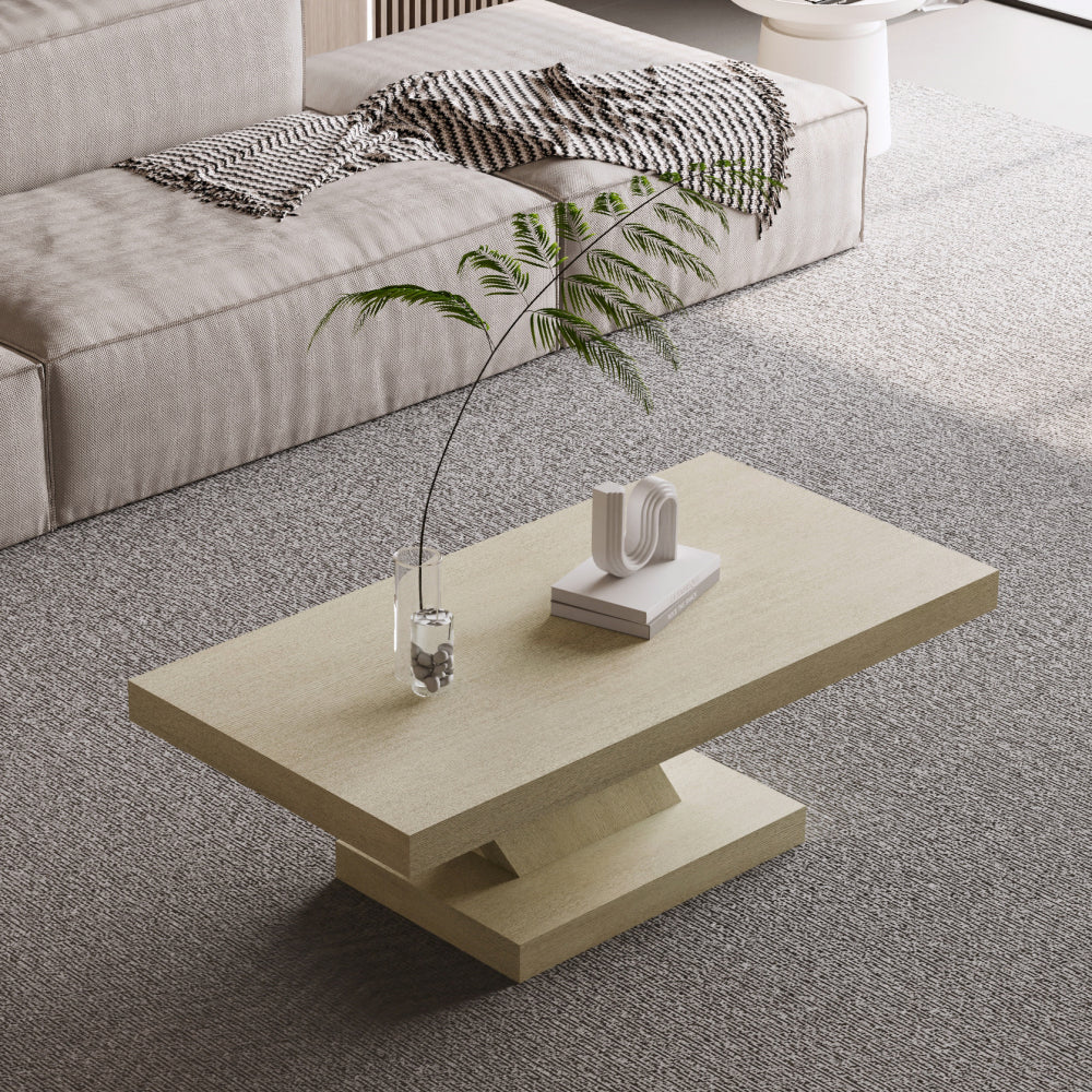 47 inch large modern   coffee table storage shelf solid - Temu