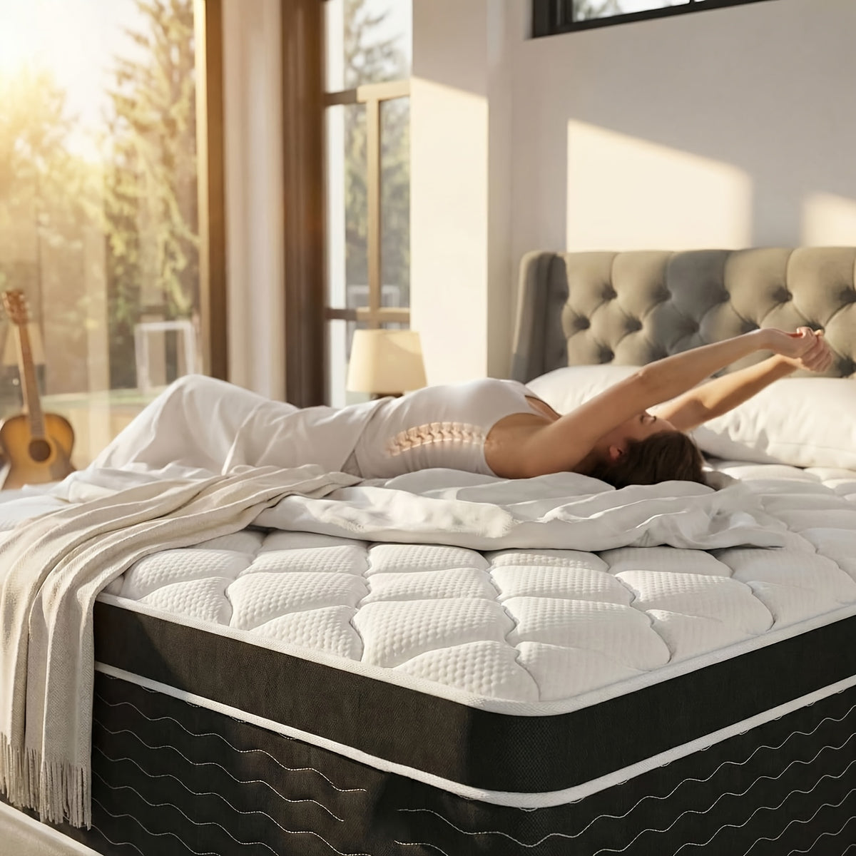 10 12 inches double bed full bed queen   mattress - Temu