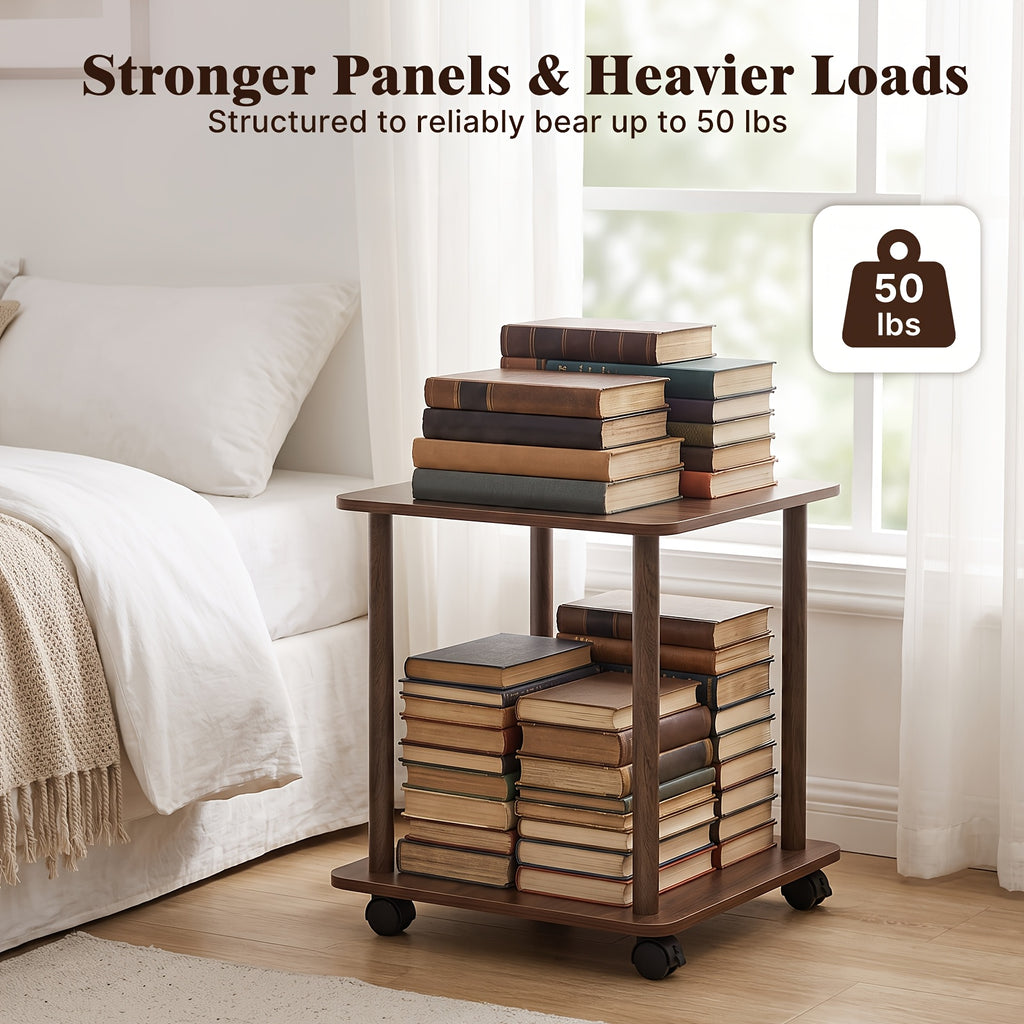 side table end table 2 tier storage shelf   legs - Temu