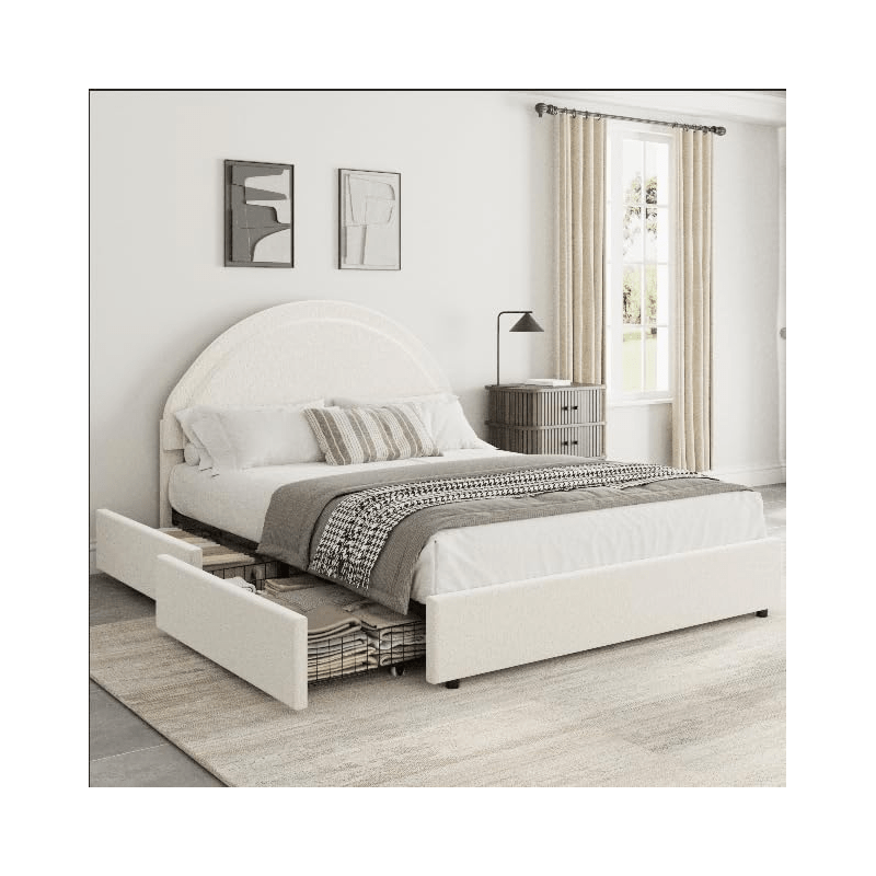 2026 lamb fleece comfortable semi circular low profile bed 2 - Temu