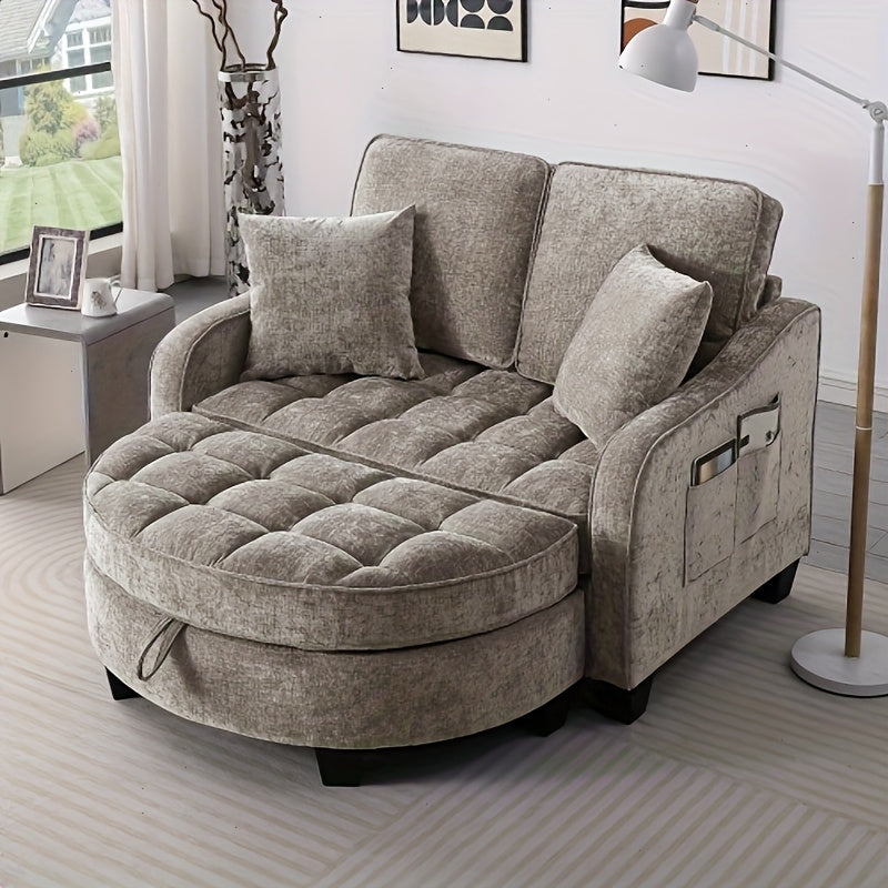 double sofa double sofa chaise longue irregular armrests - Temu