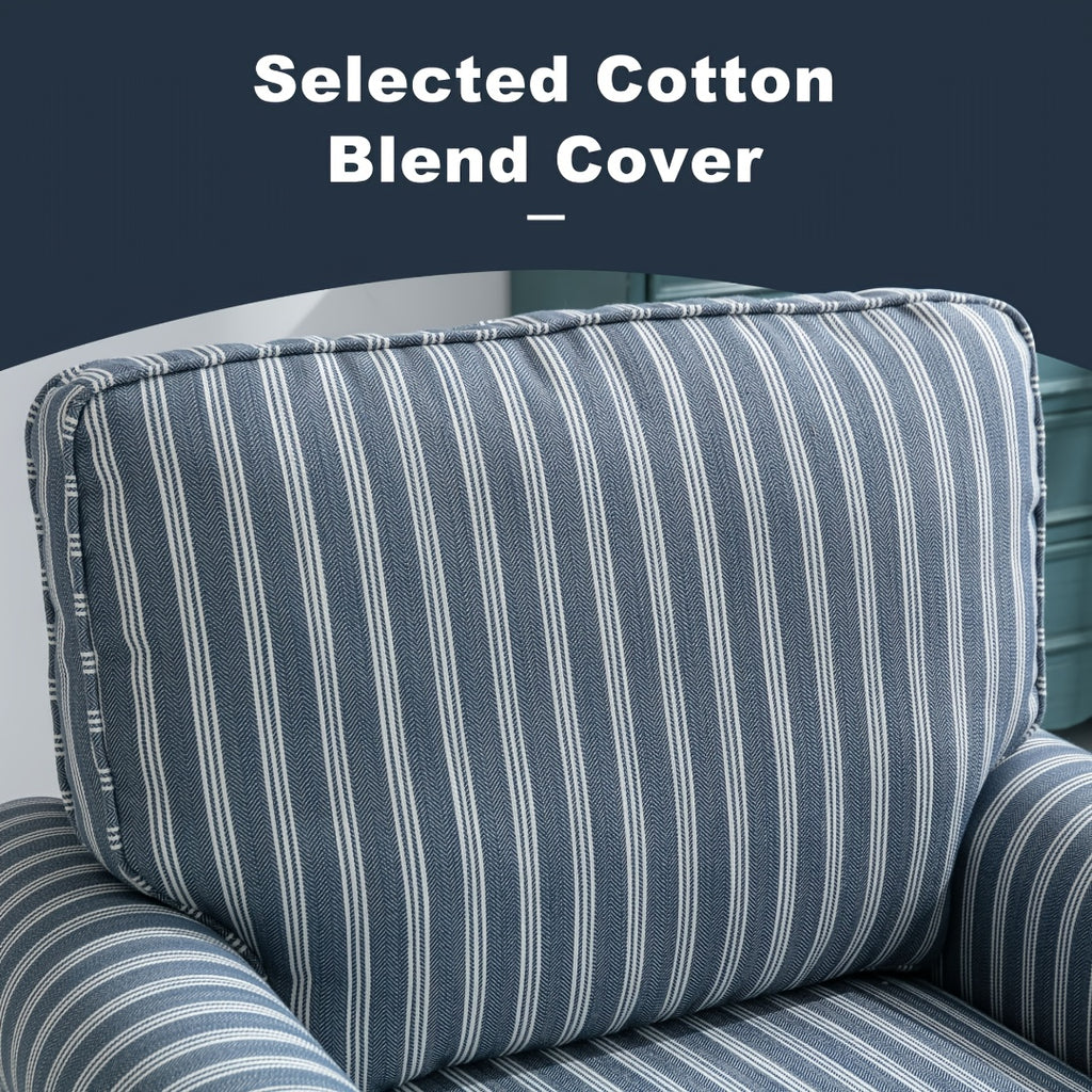 30 wide bohemian swivel accent chair blend vertical stripe - Temu