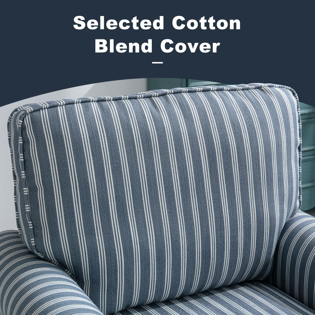 30 wide bohemian swivel accent chair blend vertical stripe - Temu