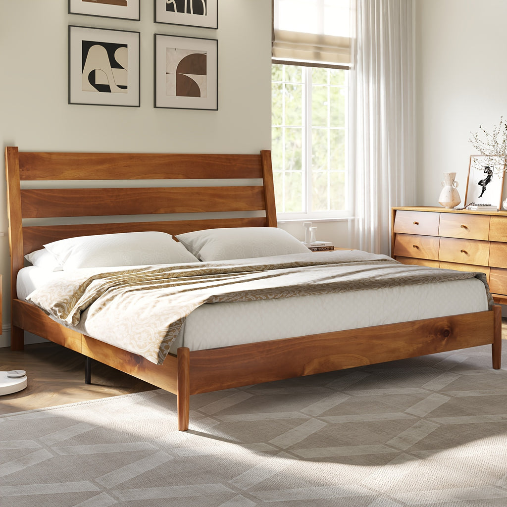 solid wood bed frame   century platform bed reclining - Temu