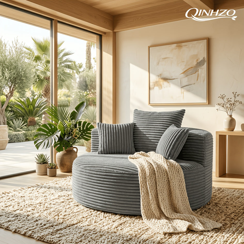 46 5 inch corduroy   sofa single sofa high - Temu