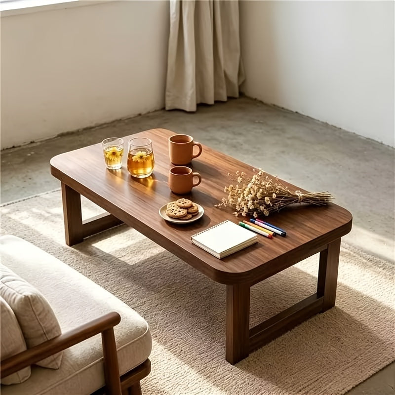 rounded corner reinforced small tea table multifunctional - Temu