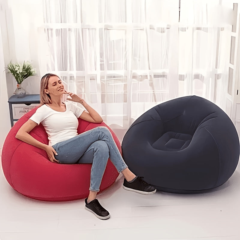 1pc soybean bag chair inflatable sofa chair soft comfortable - Temu