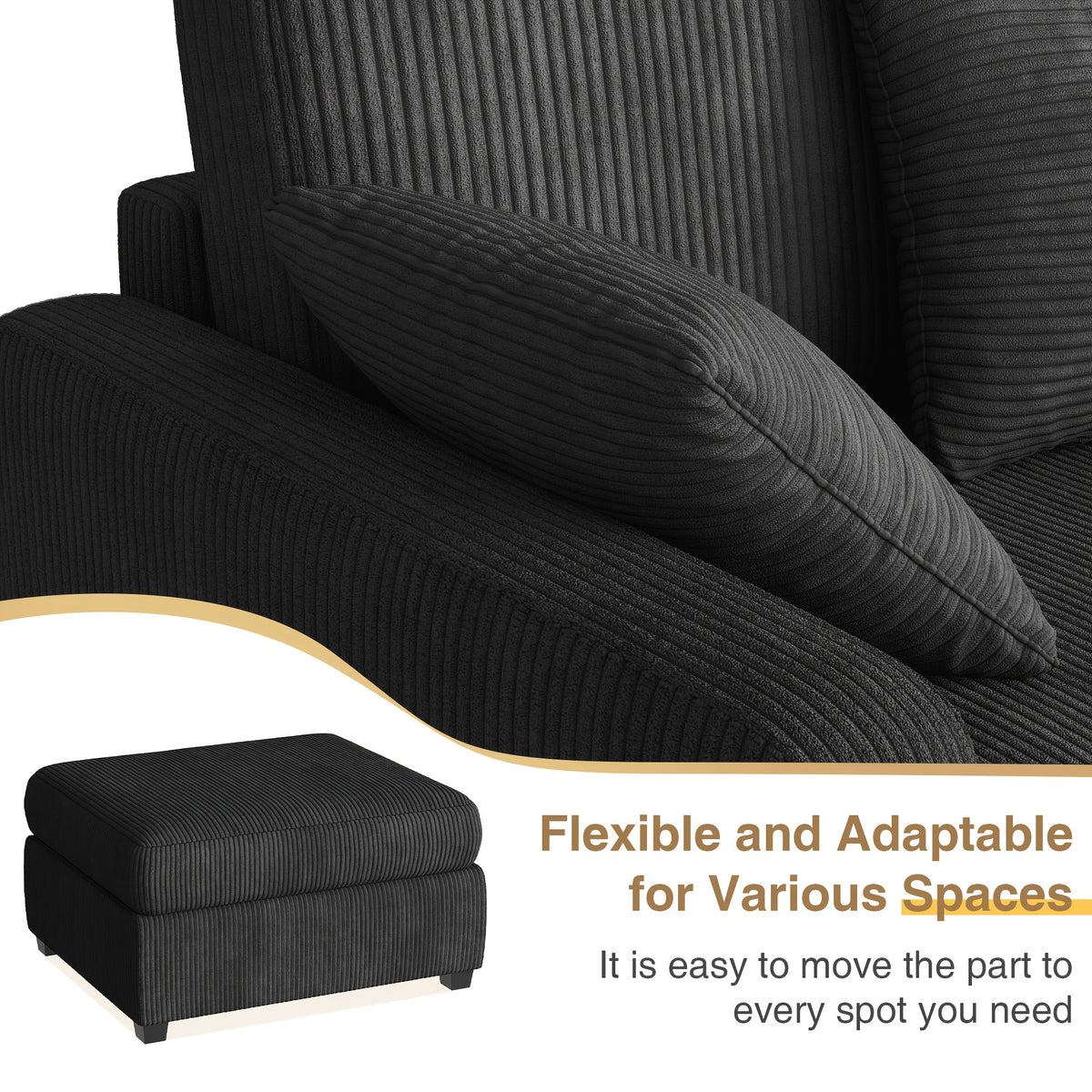 42 oversized chaise lounge chair indoor corduroy upholstered - Temu