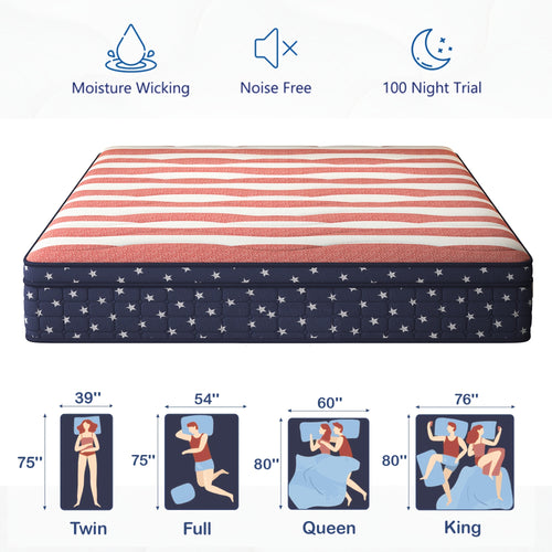 10 12pcs   independent bag spring mixed mattress - Temu