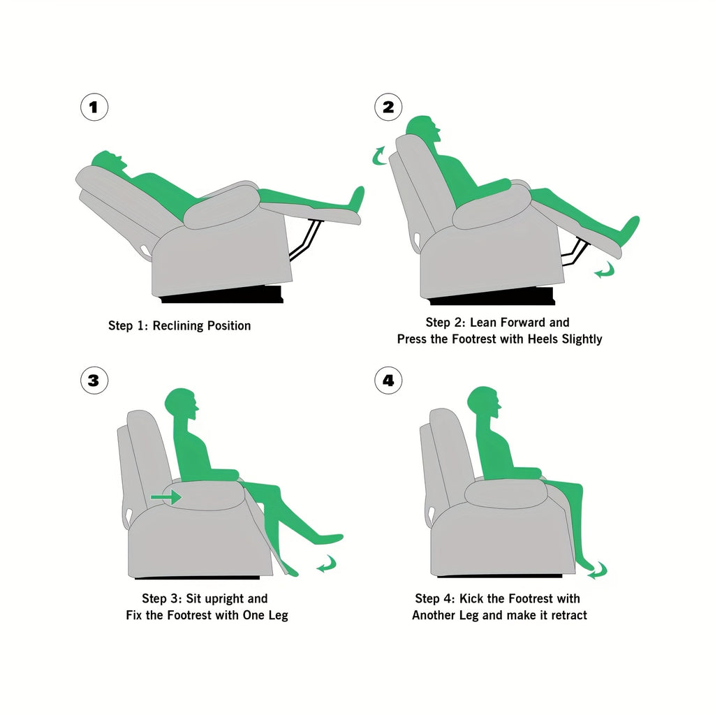 360 degree swivel manual glider rocking recliner   lazy - Temu