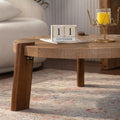 36 61 round herringbone coffee table solid wood rustic - Temu