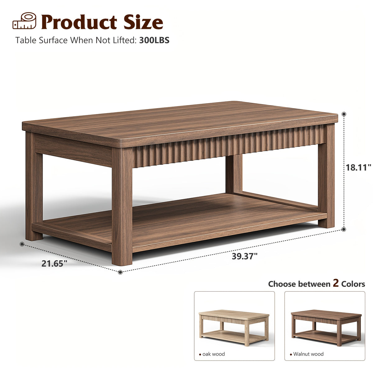 39   table 2 tier modern coffee table suitable living - Temu