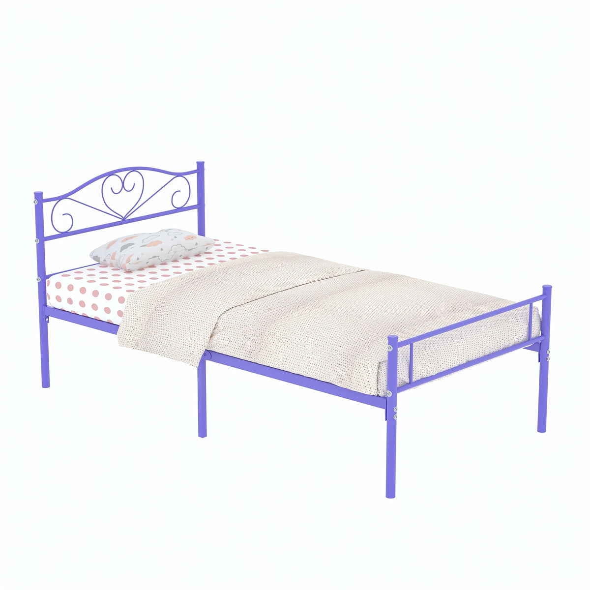 1pc   twin size metal platform bed frame classic - Temu