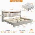 soft upholstered bed frame 2 storage drawers   mattress - Temu