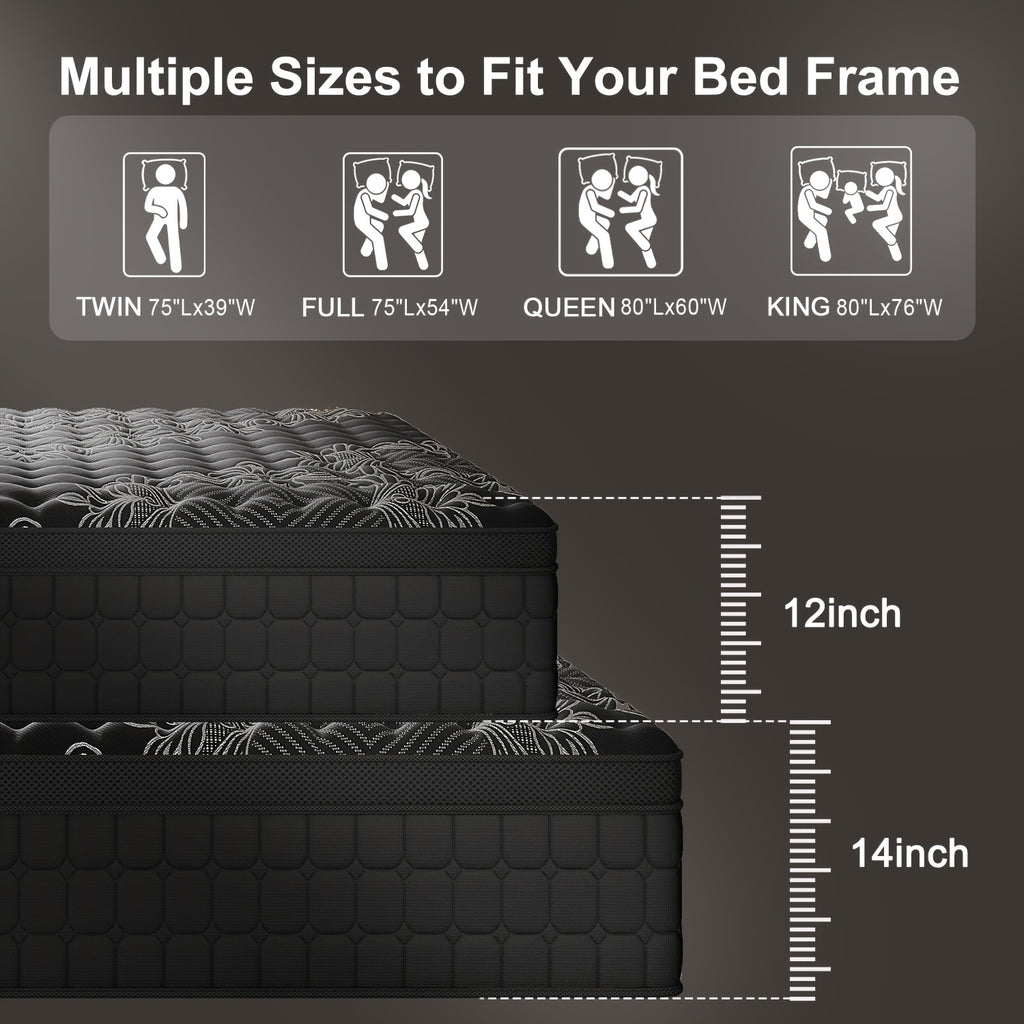 14 inch memory foam mattress     twin full - Temu