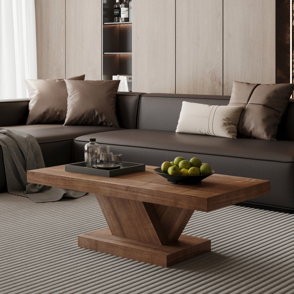 47 inch large modern   coffee table storage shelf solid - Temu