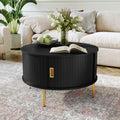 31 7 coffee table curved sliding door round coffee table - Temu