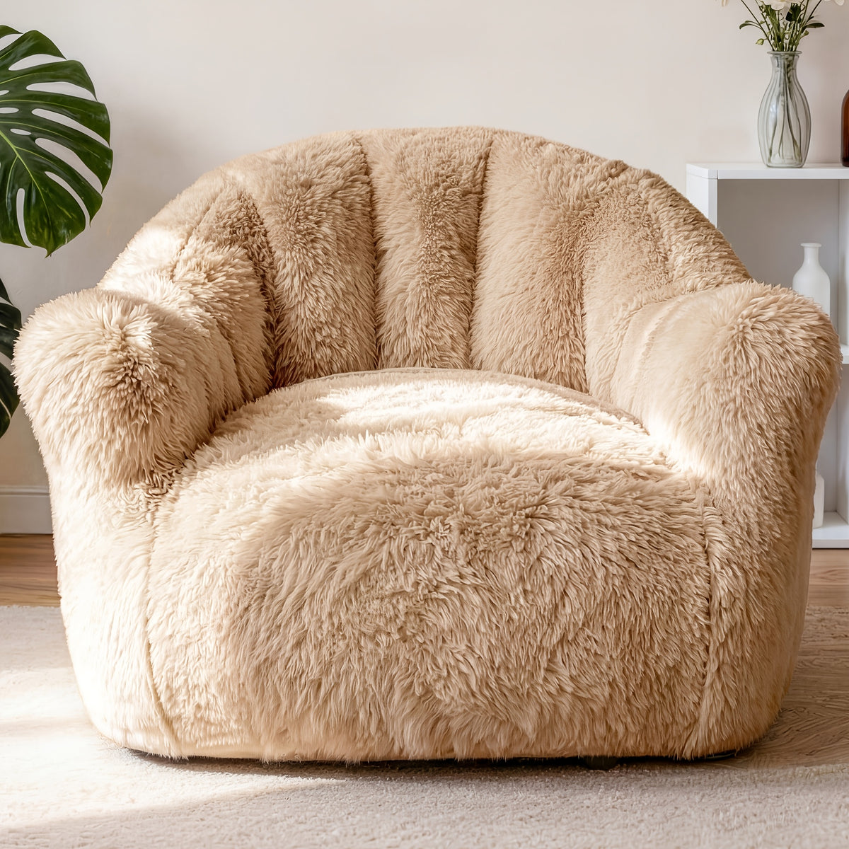 fluffy   bag chair armrests   - Temu
