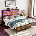 rustic farmhouse king bed frame headboard   - Temu