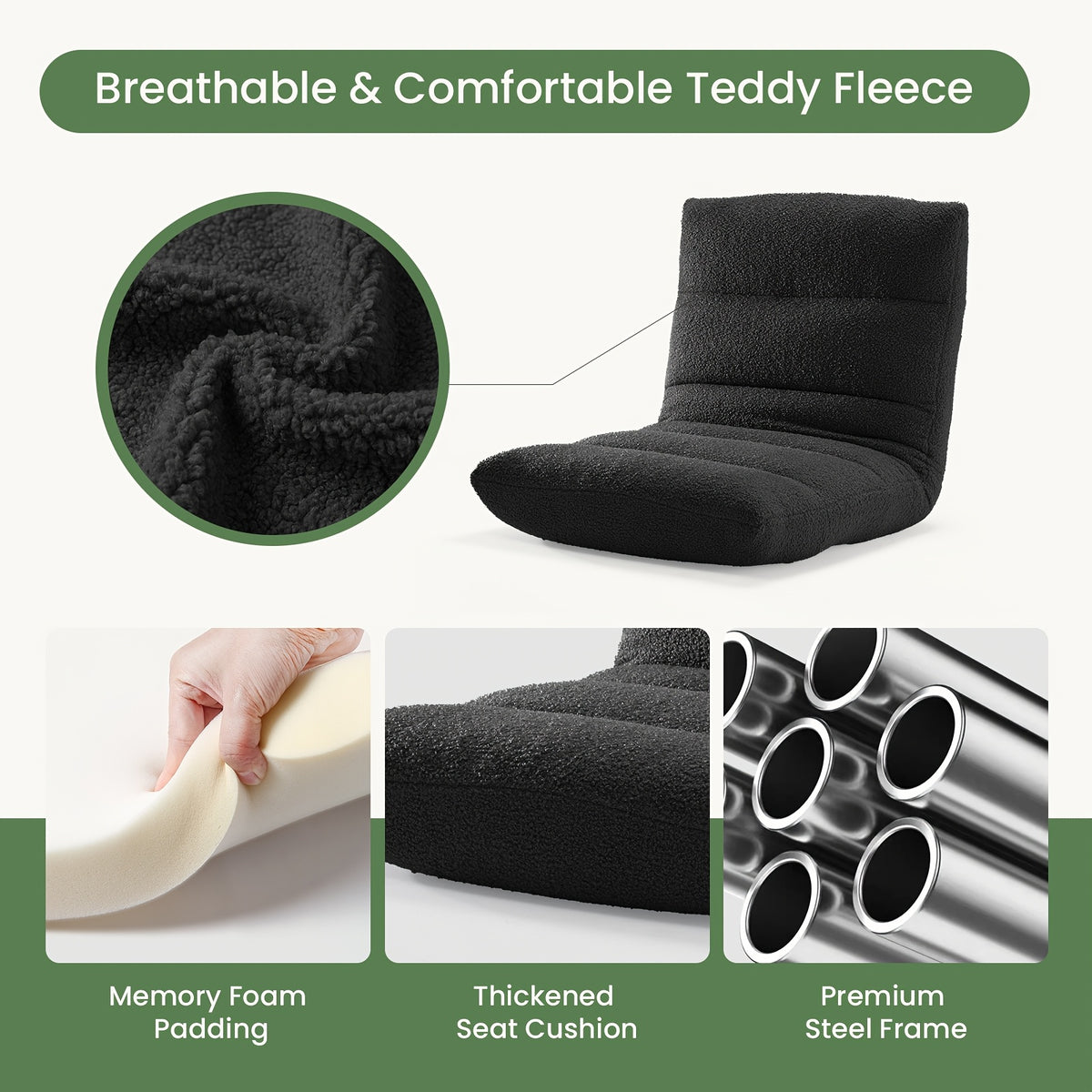 comfortable 14 position folding floor chair padded gaming - Temu