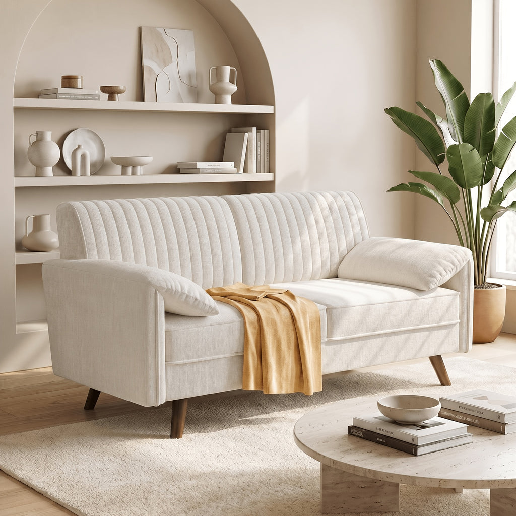 1pc 64 5 chenille loveseat soft padded   compact 2 seater - Temu
