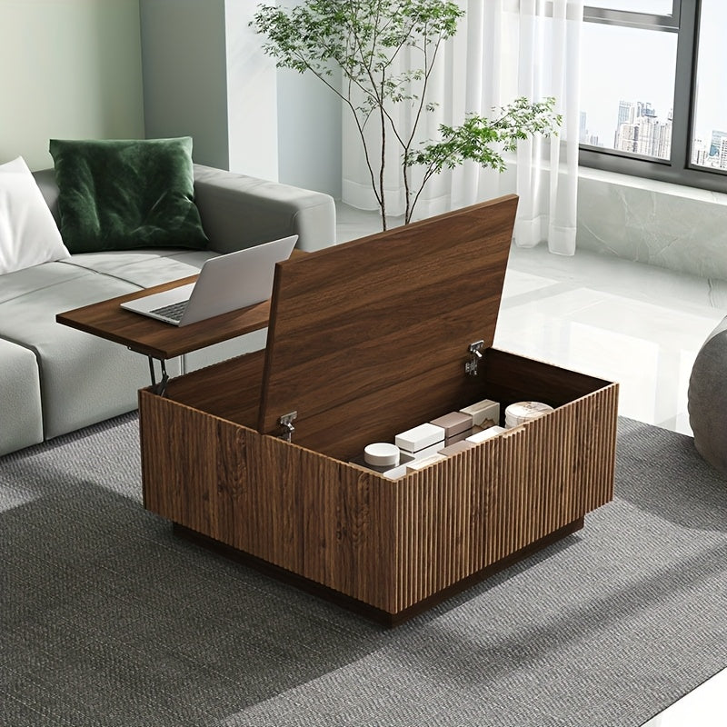 coffee table   square walnut stylish   design - Temu