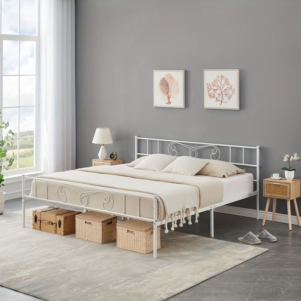 bed frame platform headboard footboard bed frame mattress - Temu