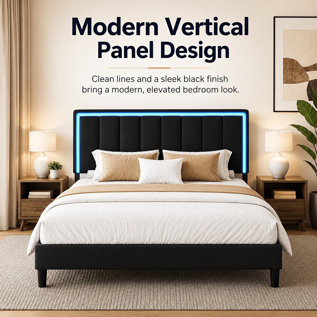 twin size bed frames pu leather metal twin bed frame - Temu