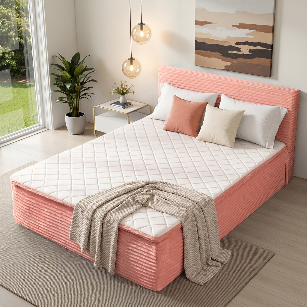 complete sofa bed set mattress headboard no assembly - Temu