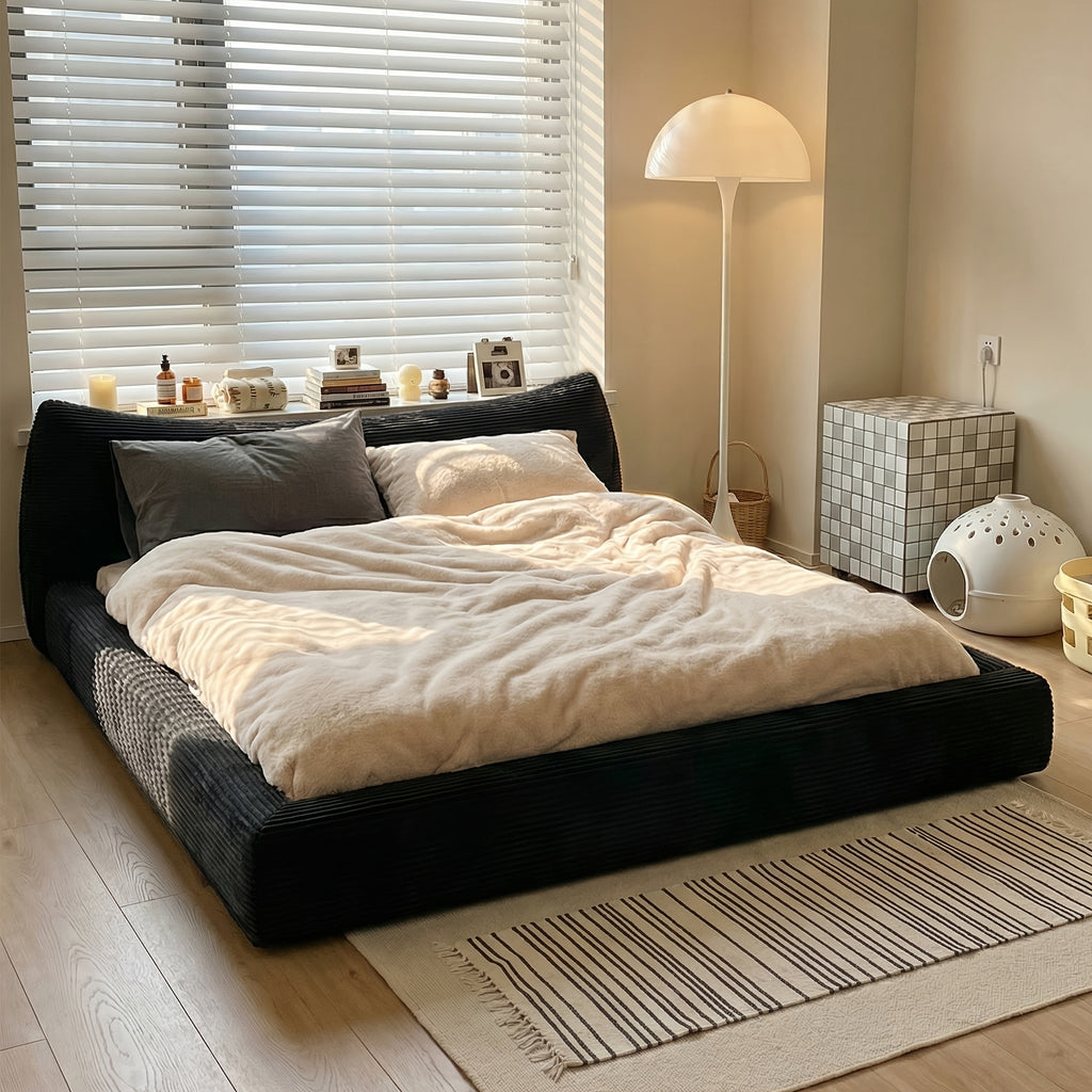 cloud bed frame cat ear design headboard 9 4 thick - Temu