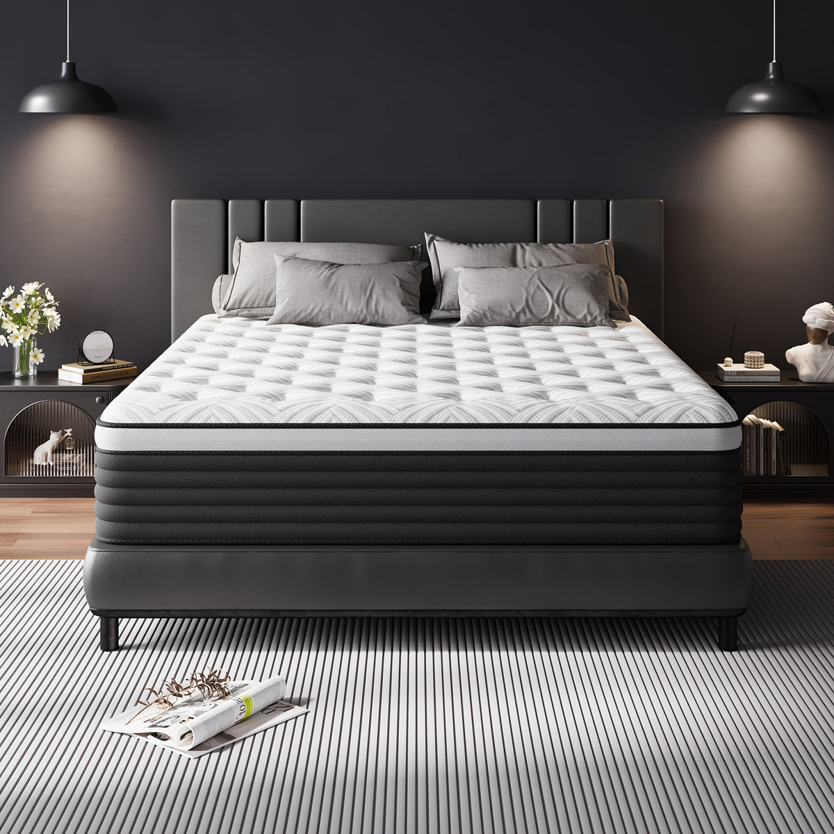 12 14 inch twin full queue king size mattress memory foam - Temu