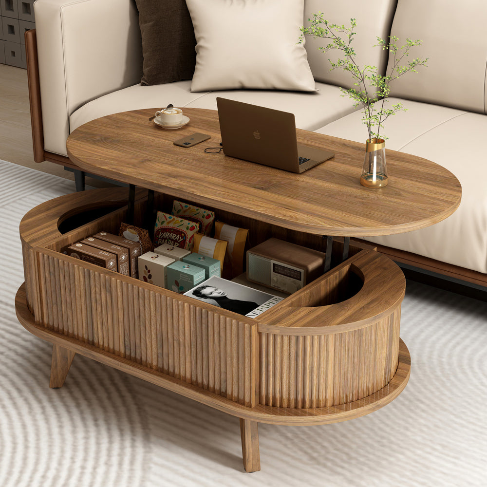 adjustable lift top coffee table hidden storage compartment - Temu