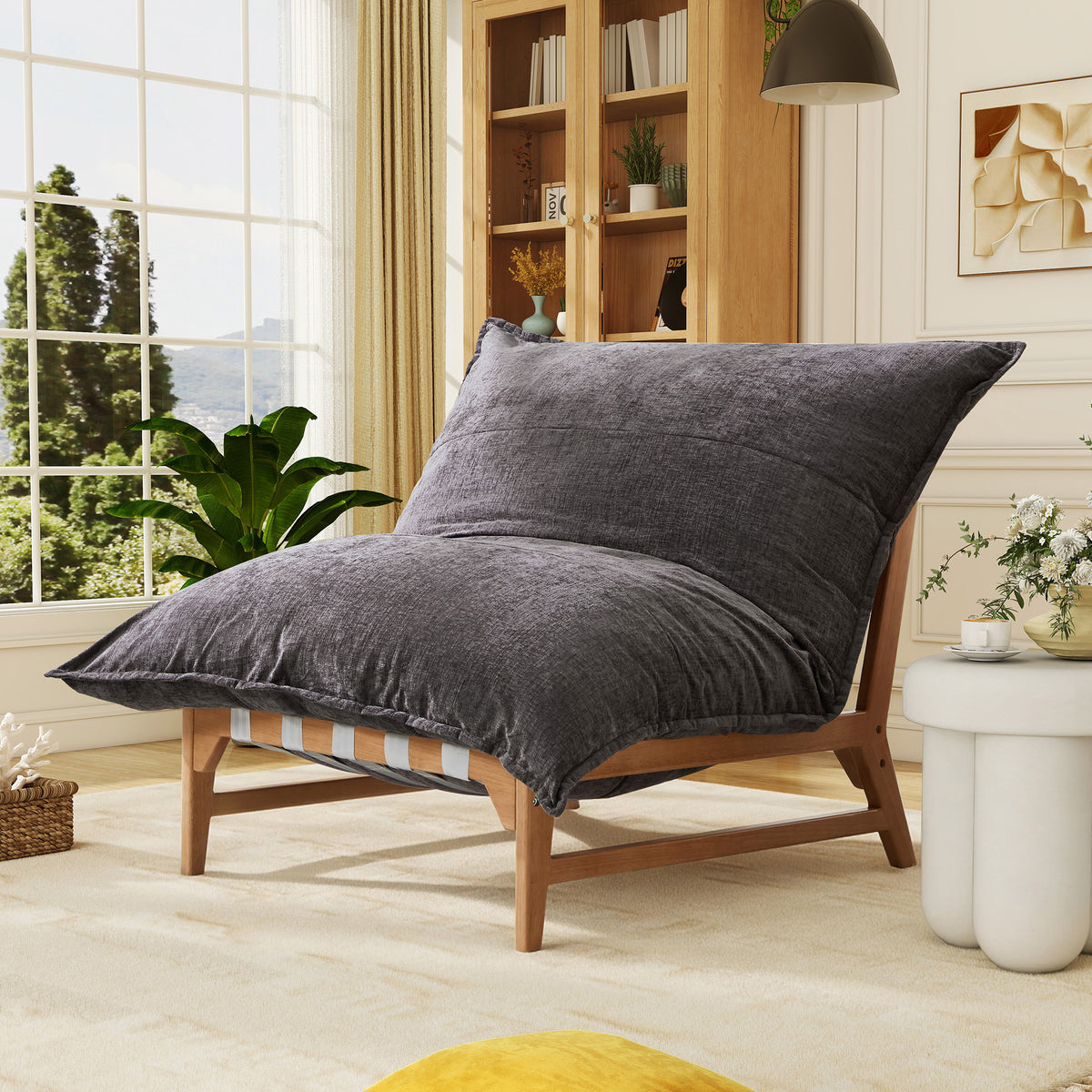 46 oversized sofa chair modern accent chair plush cushion - Temu