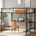 heavy duty loft bed   full size metal frame reinforced - Temu