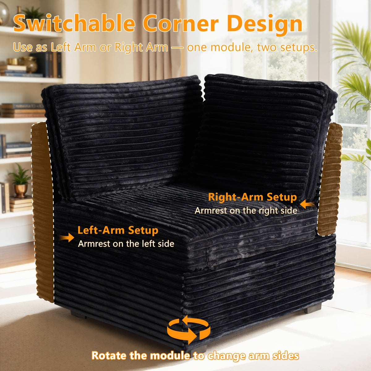a high back plush single seater lounge chair a side armrest - Temu