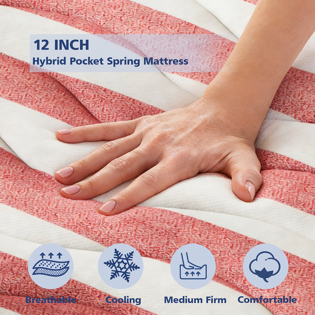 10 12pcs   independent bag spring mixed mattress - Temu