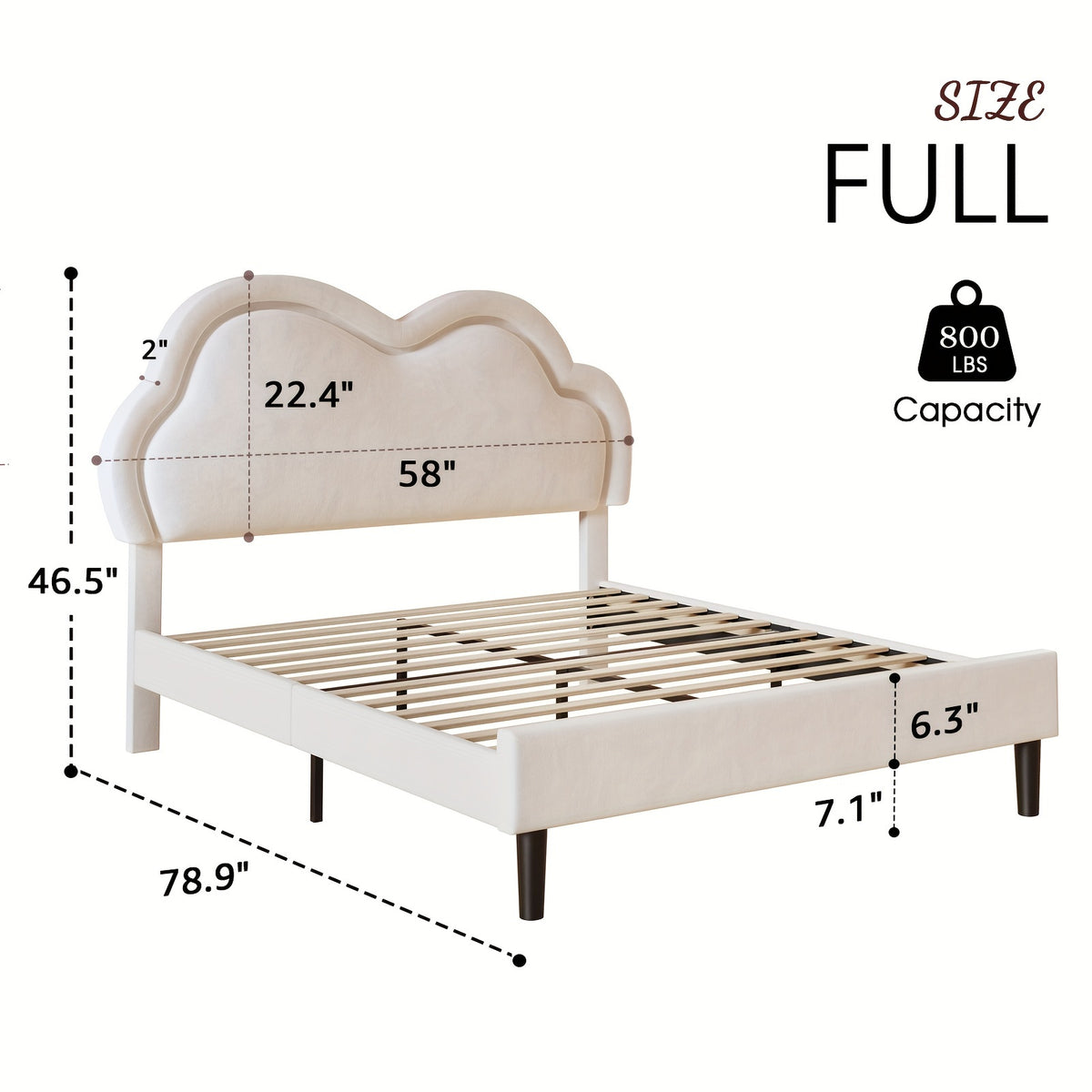 led velvet platform bed featuring an adjustable cloud - Temu
