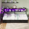 44 8 81inch single double bed 3 storage drawers led - Temu