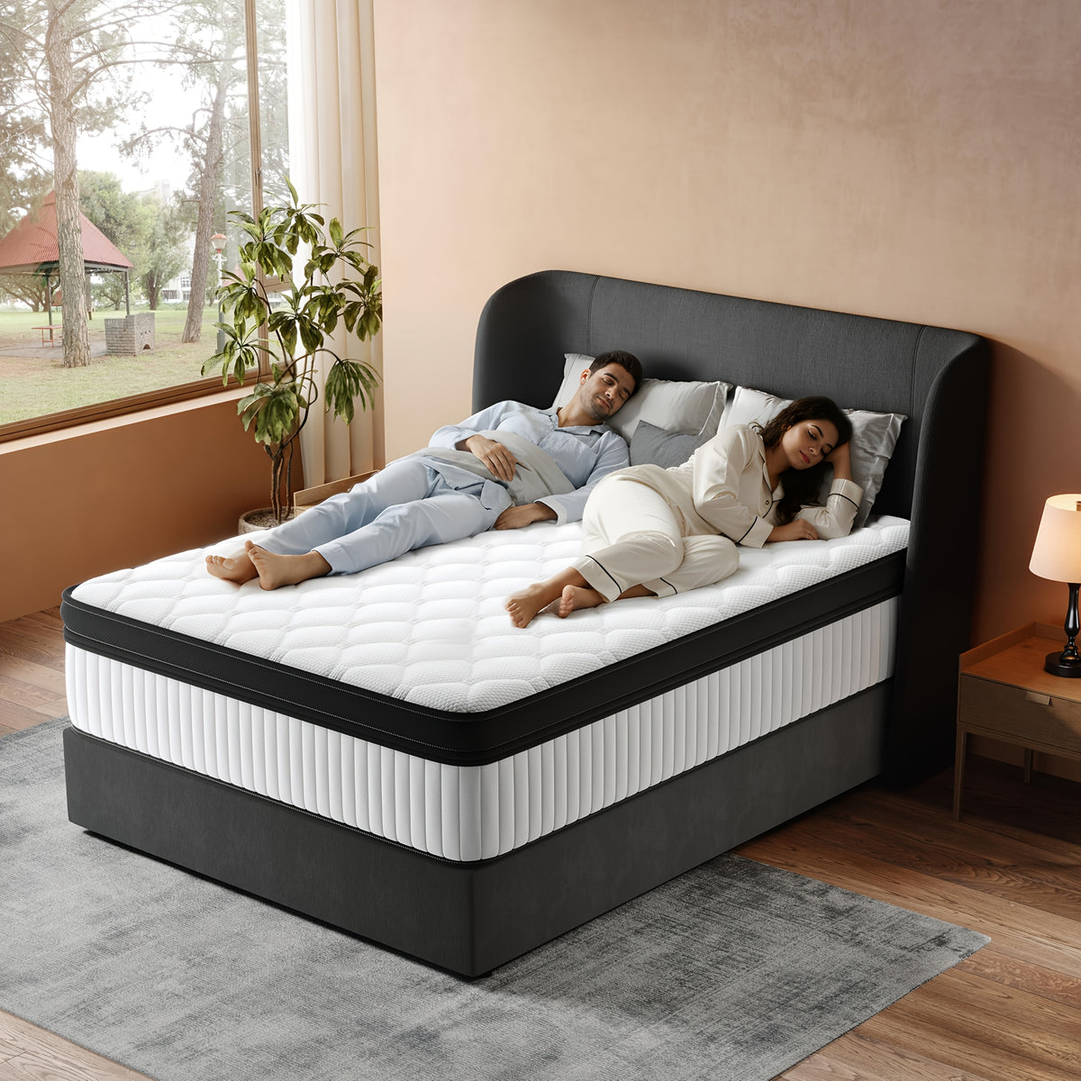 12 inch full filled mattress queen king size full size - Temu