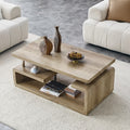 contemporary three tier mdf coffee table featuring a sleek - Temu